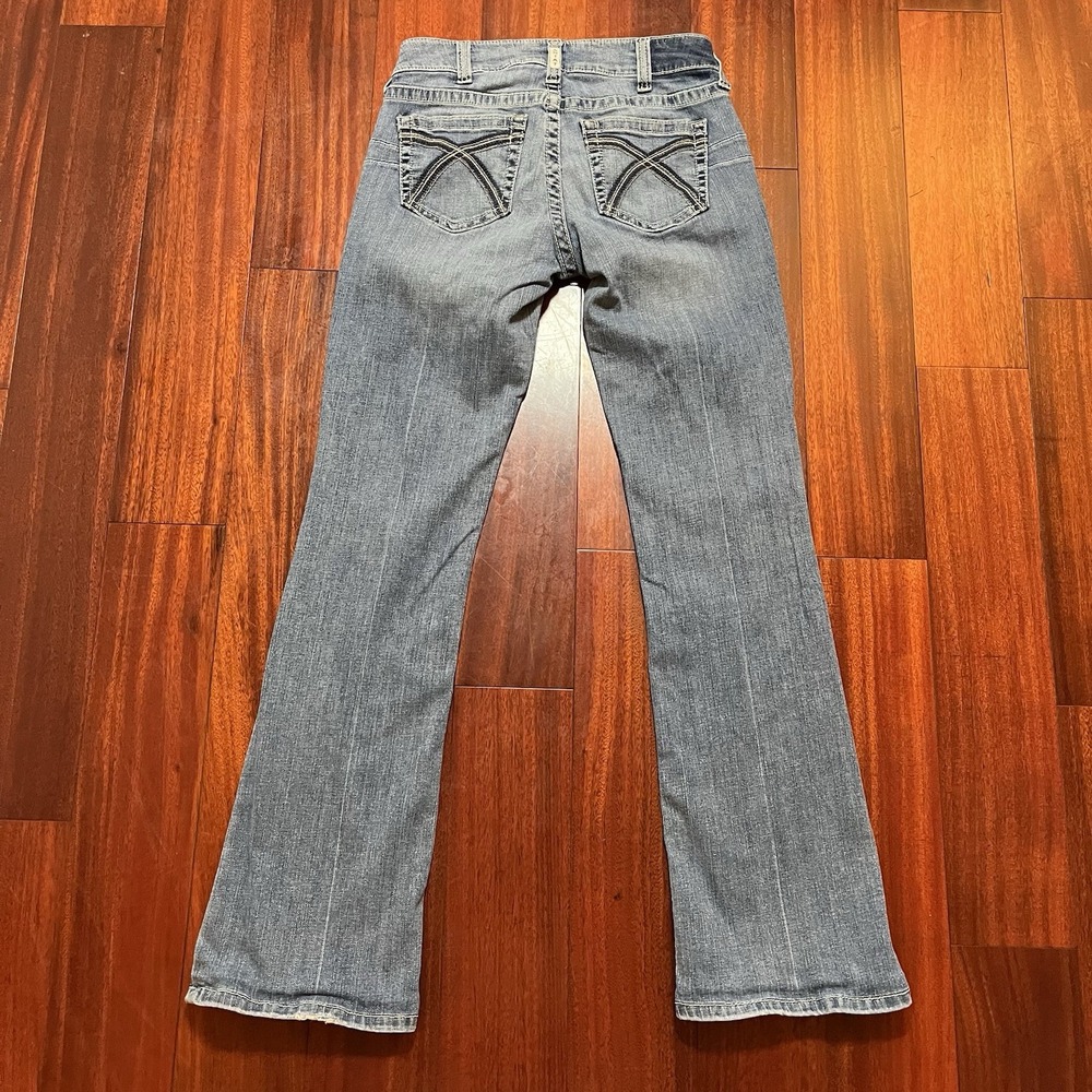 Ariat Real Denim Jeans Womens 29L 30x33 Bootcut Cowgirl Rodeo Festival Grunge - Picture 3 of 11